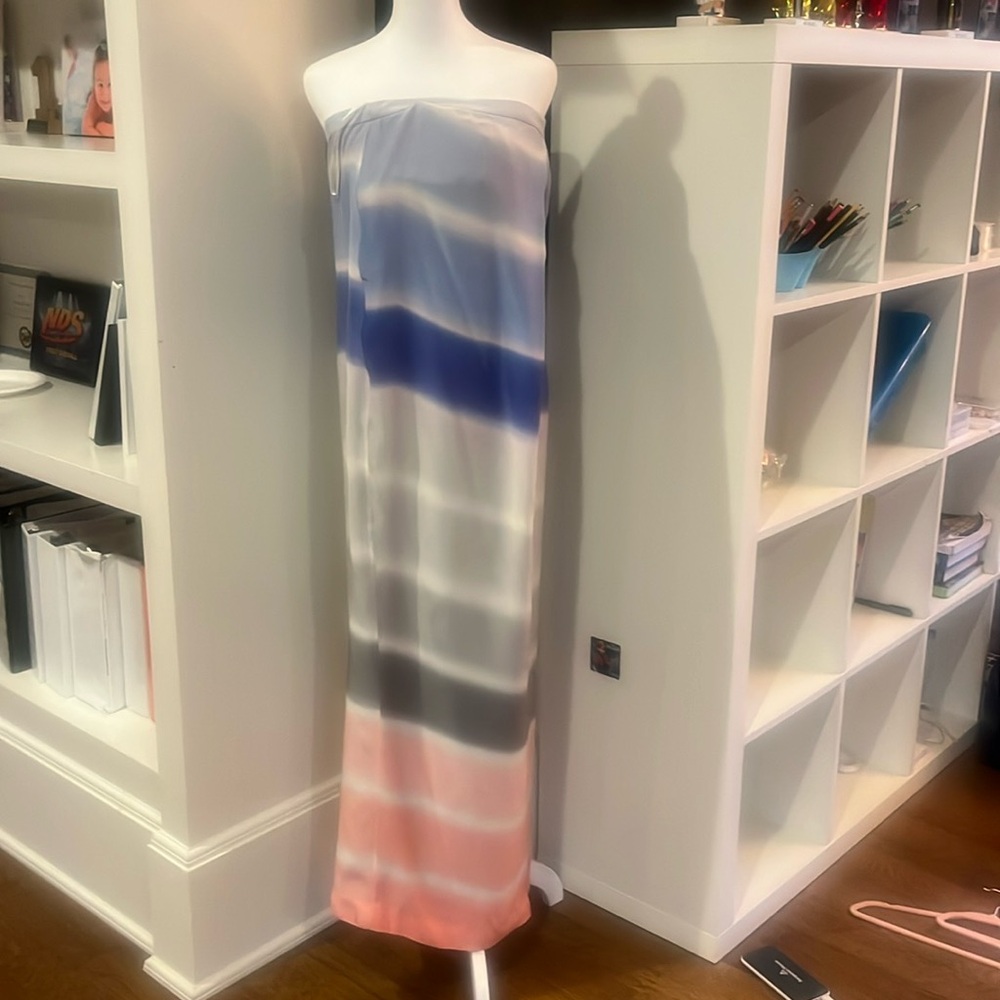 Tie dyed silk maxi.
